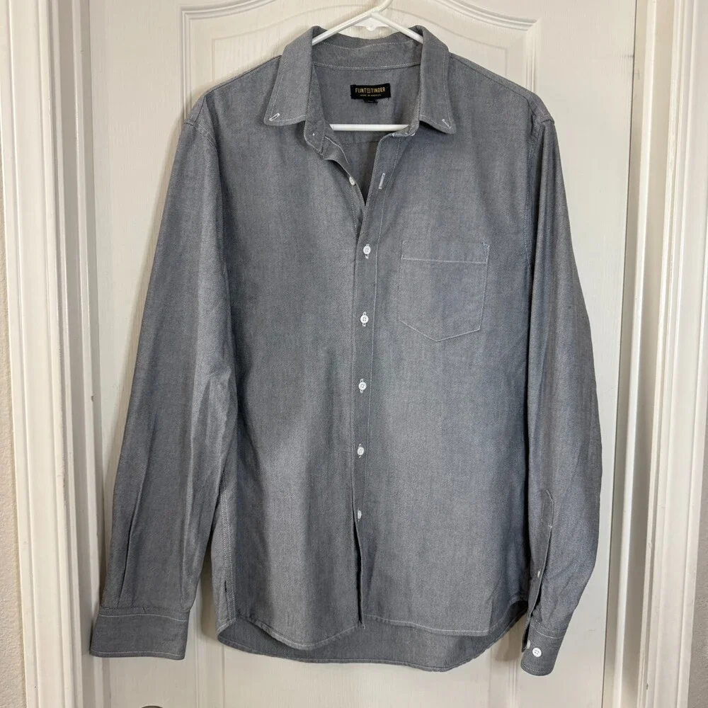 Polo Ralph Lauren Blake Vintage Cotton Twill Button-Down Shirt Medium Guatemala